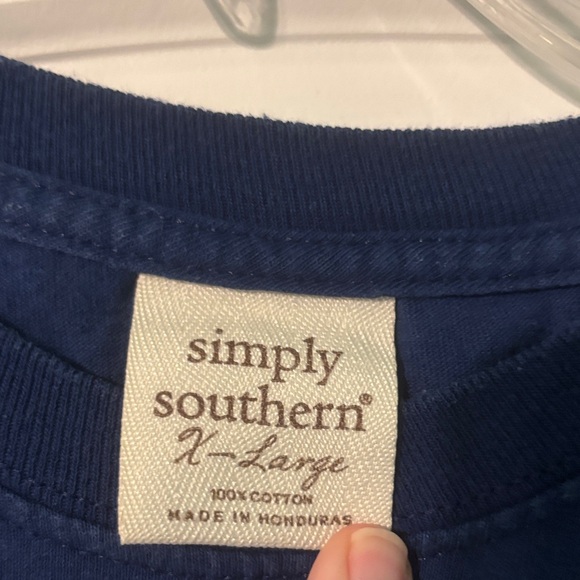 Simply Southern Navy Short Sleeve Dreams Tee - Picture 2 of 6